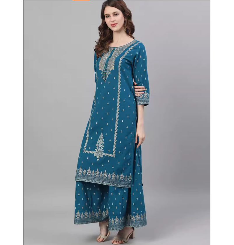 ชุดสามชิ้นลายพิมพ์สไตล์อินเดีย - Summer Clothing India บทวิจารณ์และราคา