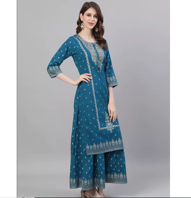 ชุดสามชิ้นลายพิมพ์สไตล์อินเดีย - Summer Clothing India บทวิจารณ์และราคา