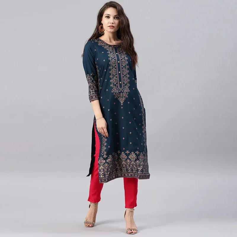 ชุดอินเดีย Kurtas สําหรับผู้หญ - Summer Clothing India บทวิจารณ์และราคา